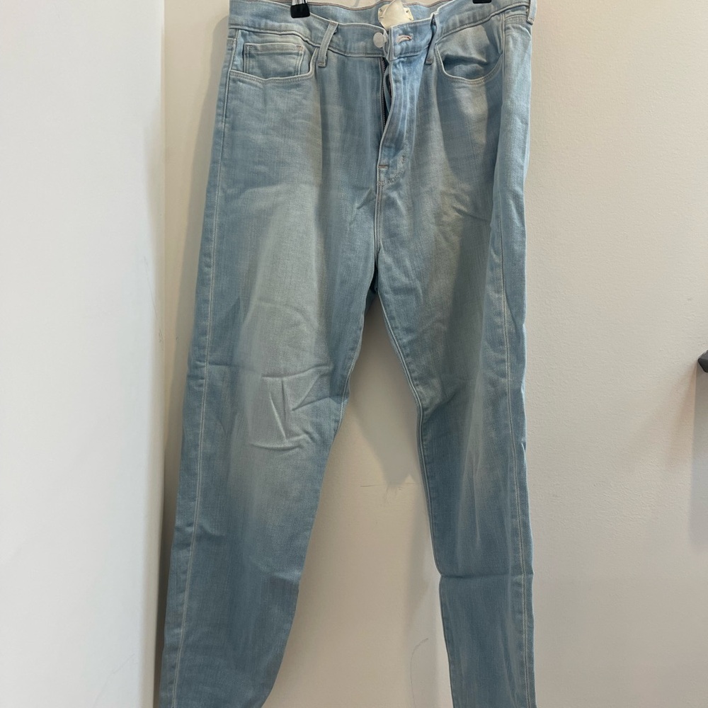 L'AGENCE Light Blue Straight Jeans
